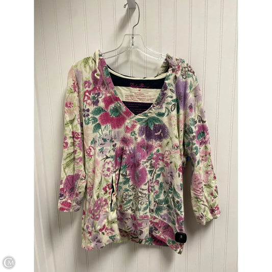 Top 3/4 Sleeve By Lucky Brand In Multi-colored, Size: Xl