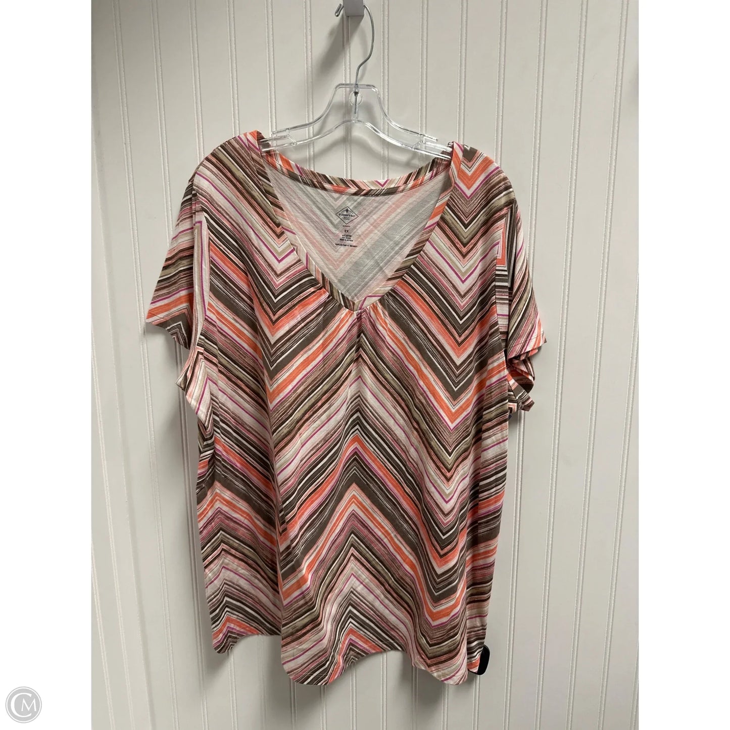 Top Short Sleeve By St Johns Bay In Multi-colored, Size: 2x