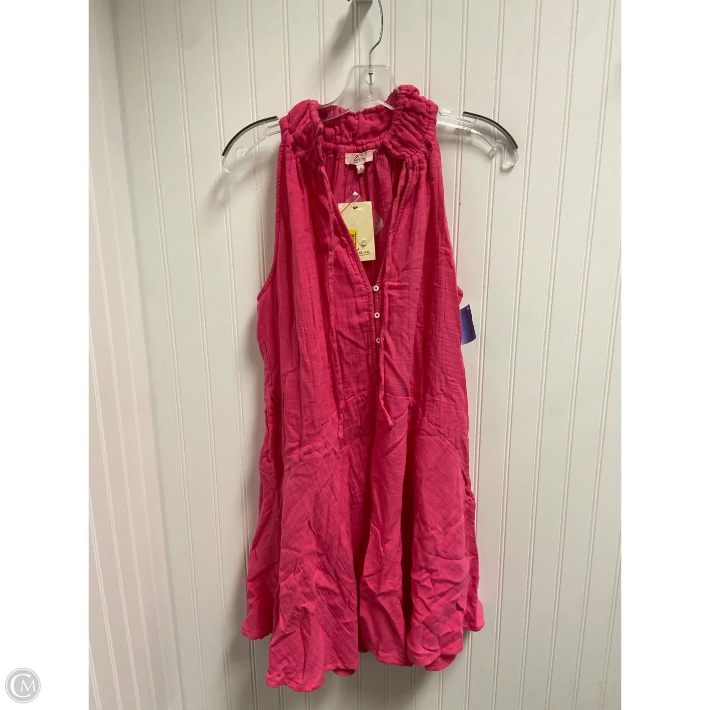 Dress Casual Short By Elan In Pink, Size: L