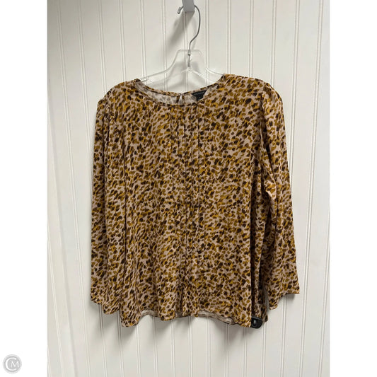 Top Long Sleeve By Ann Taylor In Pink, Size: M