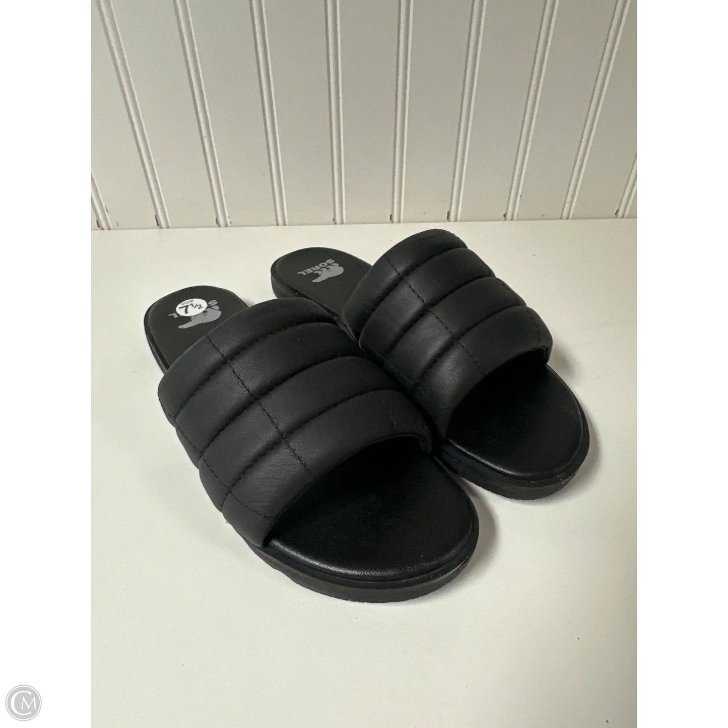 Sandals Flats By Sorel In Black, Size: 7.5