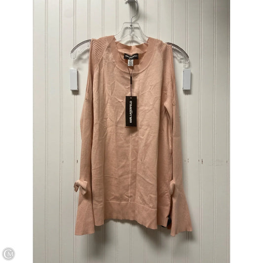 Sweater Designer By Karl Lagerfeld In Pink, Size: Xs