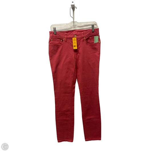 Jeans Designer By Tory Burch In Pink, Size: 4