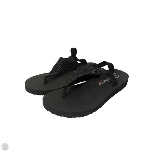 Sandals Flats By Skechers In Black, Size: 7