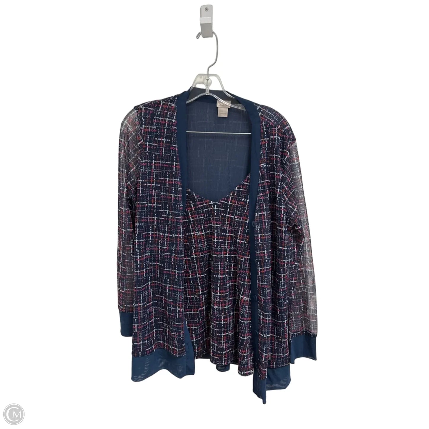 Sweater 2pc By Chicos In Navy, Size: M