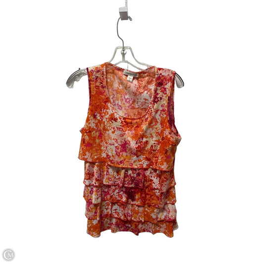 Top Sleeveless By Coldwater Creek In Orange, Size: Xl