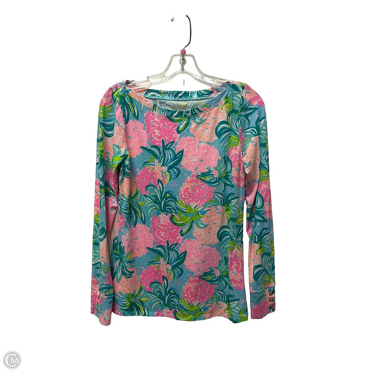 Top Long Sleeve Designer By Lilly Pulitzer In Blue, Size: M
