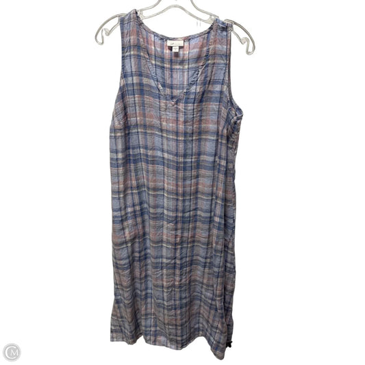 Dress Casual Maxi By J. Jill In Plaid Pattern, Size: M