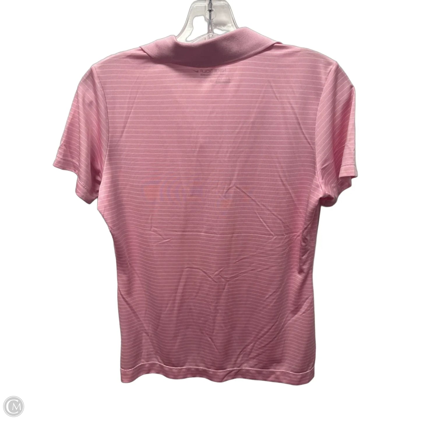 Athletic Top Short Sleeve By Nike Apparel In Pink, Size: M