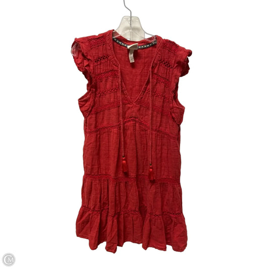 Dress Casual Short By Knox Rose In Red, Size: M
