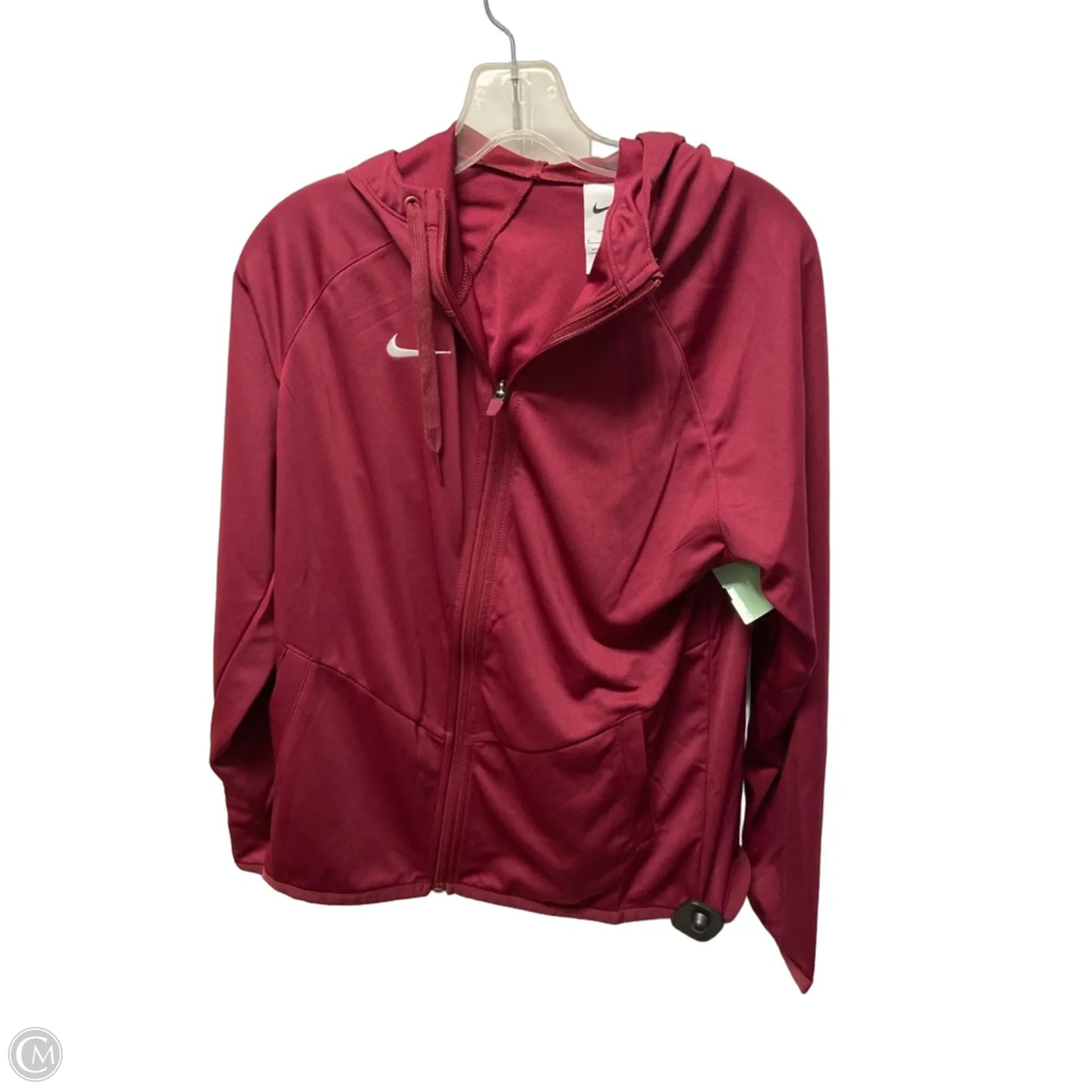 Athletic Jacket By Nike Apparel In Red, Size: S