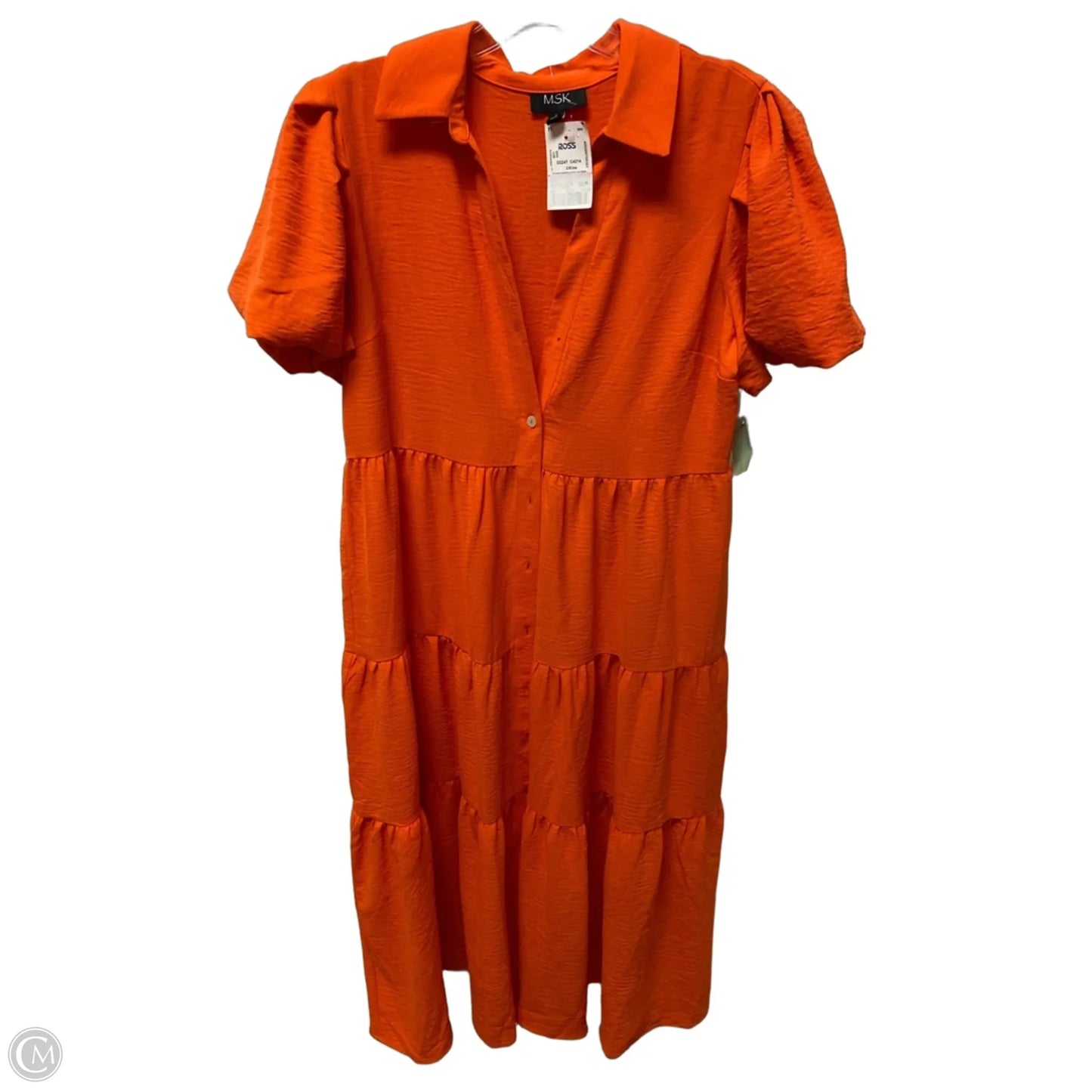 Dress Casual Maxi By Msk In Orange, Size: S