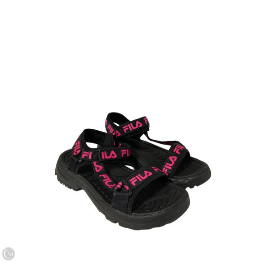 Sandals Sport By Fila In Black, Size: 9