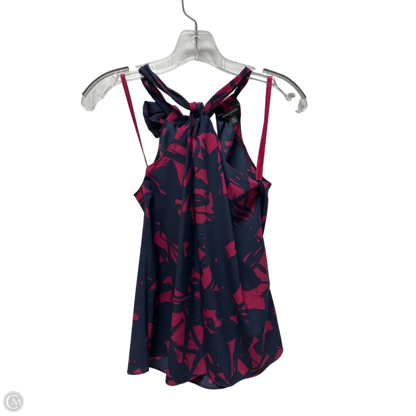 Top Sleeveless By Banana Republic In Navy, Size: Xs