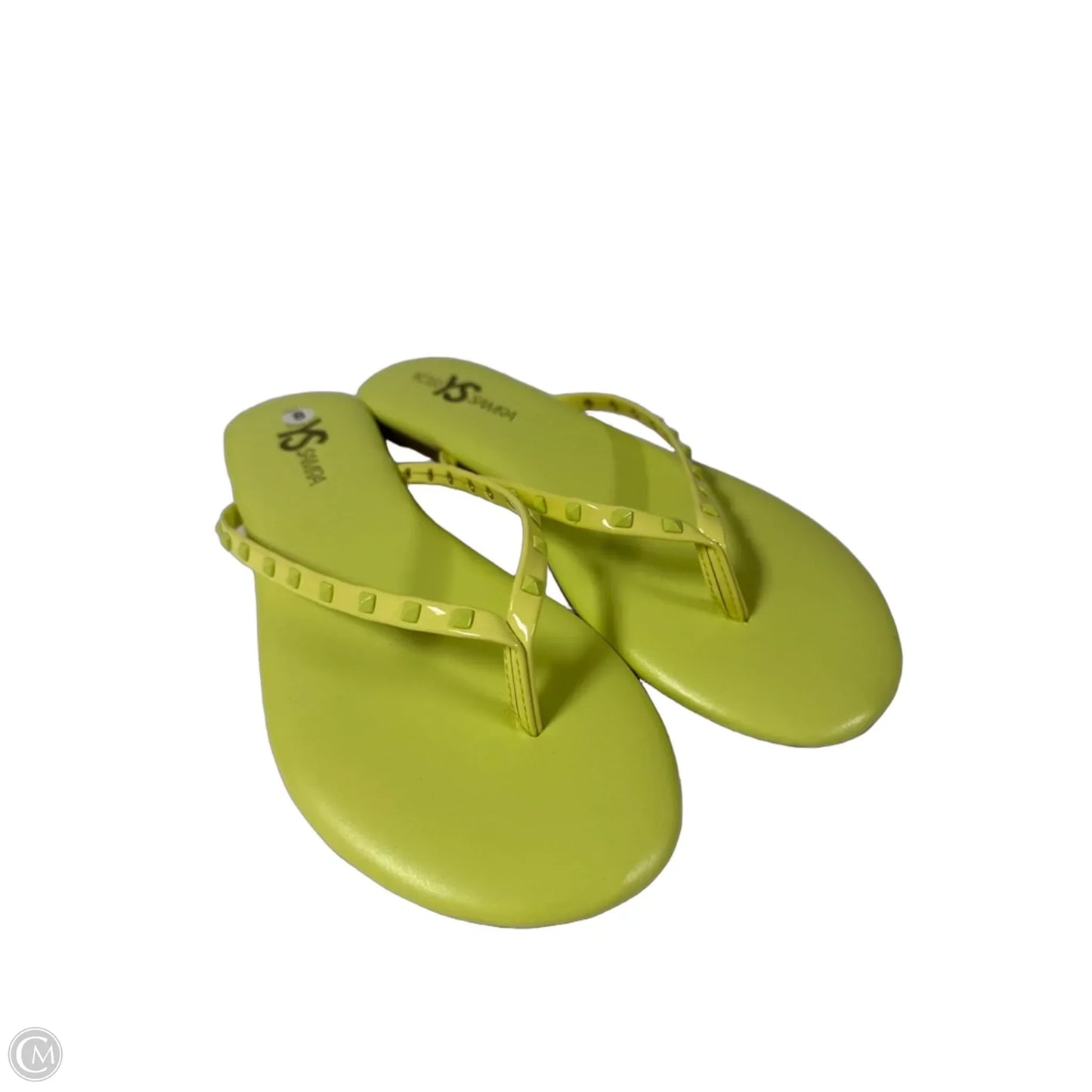 Sandals Flats By Clothes Mentor In Green, Size: 8
