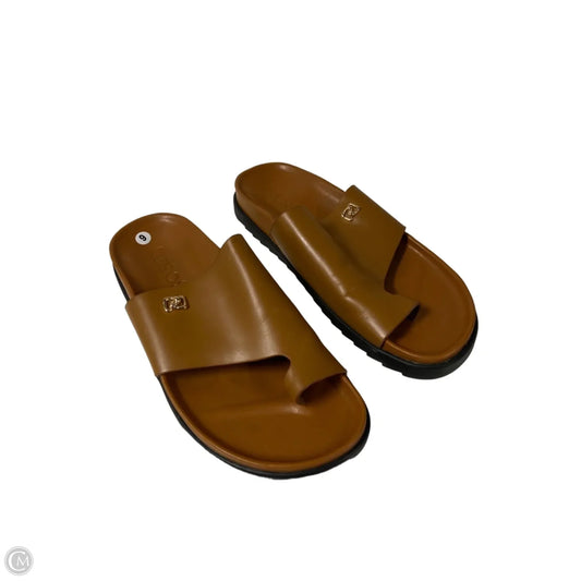 Sandals Flats By Aerosoles In Tan, Size: 9