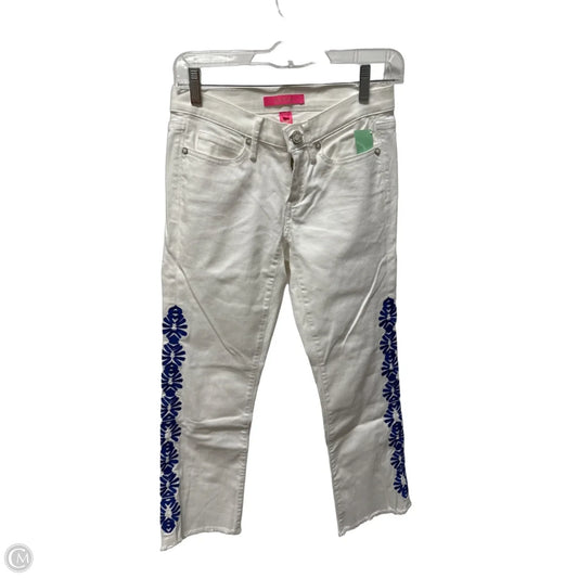 Jeans Designer By Lilly Pulitzer In White, Size: 0