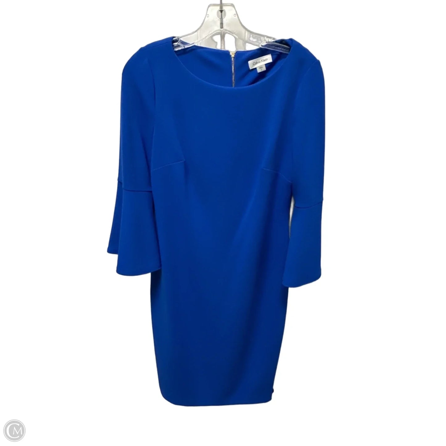 Dress Work By Calvin Klein In Blue, Size: M