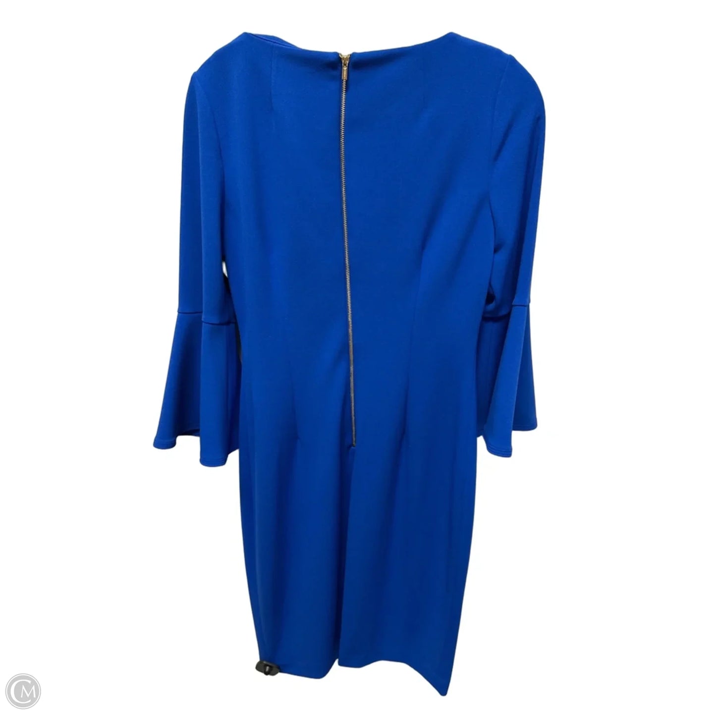 Dress Work By Calvin Klein In Blue, Size: M