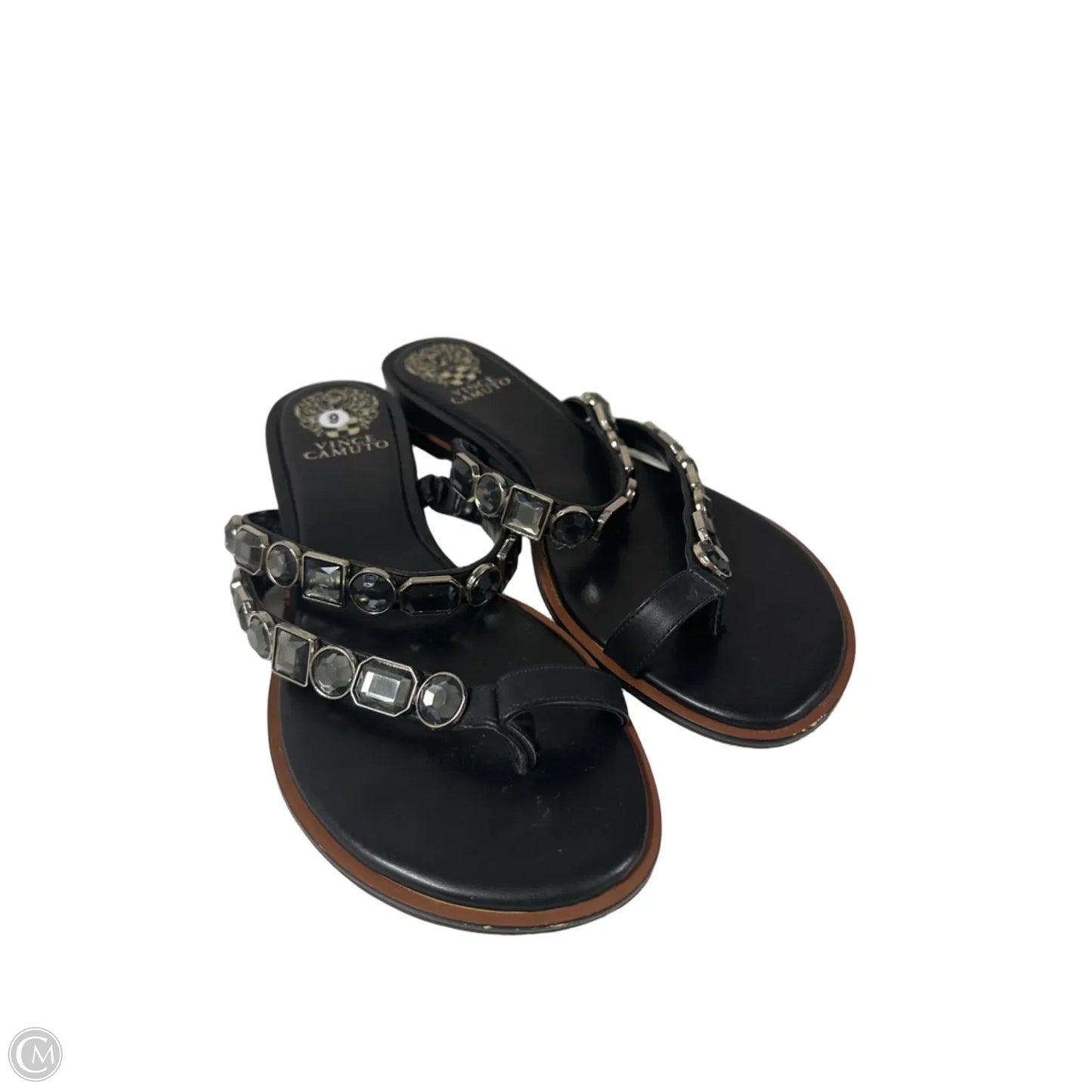 Sandals Flats By Vince Camuto In Black, Size: 9
