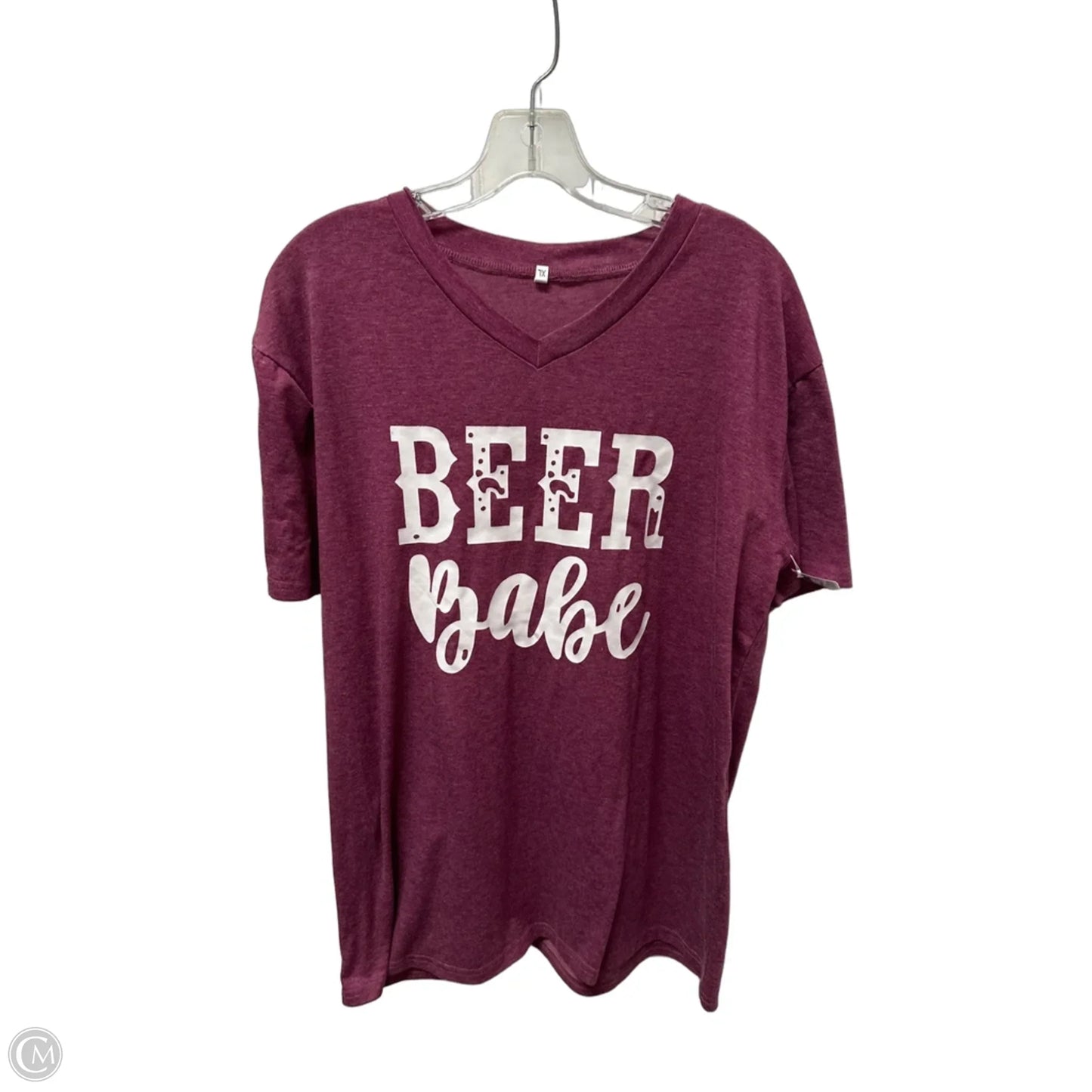 Top Short Sleeve Basic By Clothes Mentor In Purple, Size: Xl