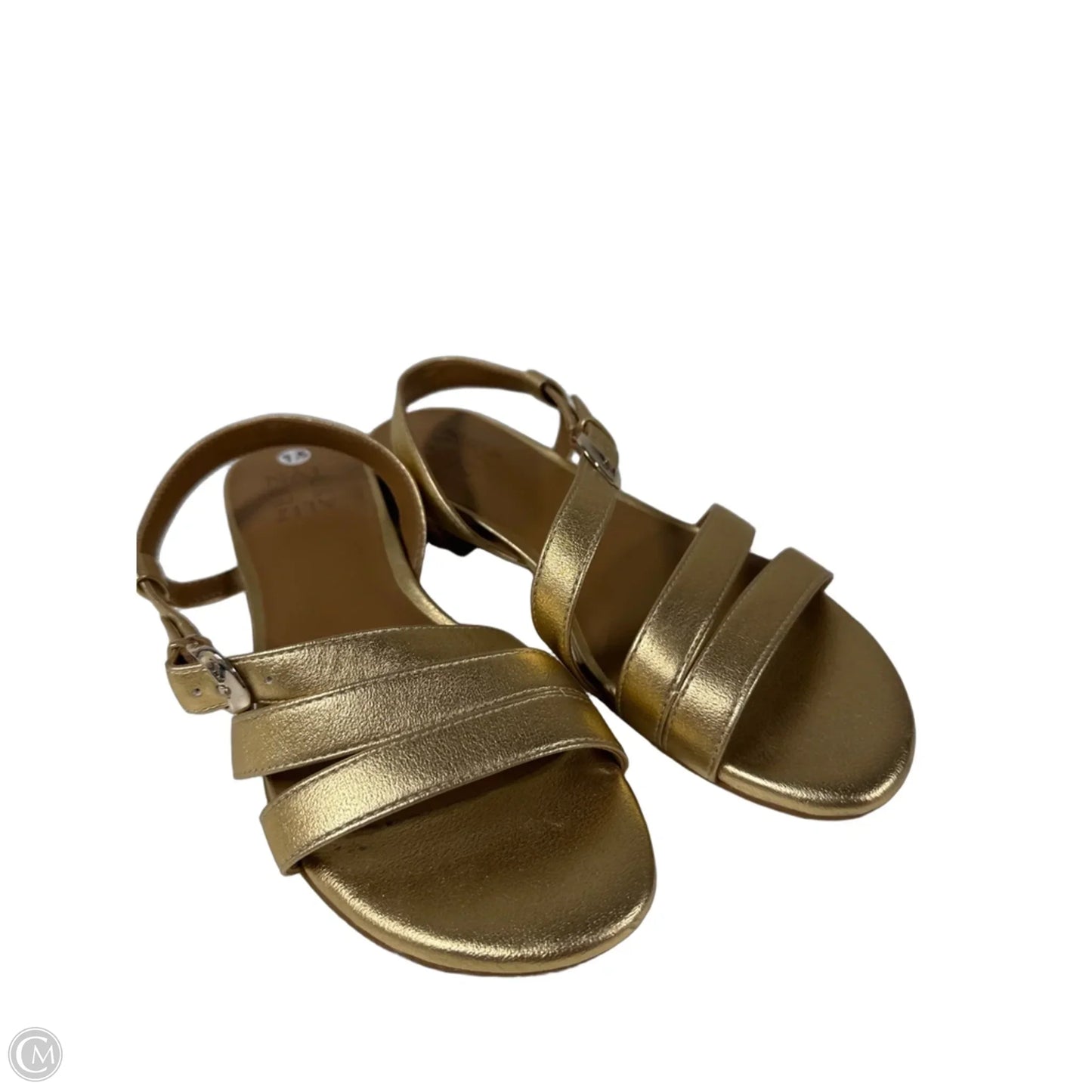 Sandals Flats By Naturalizer In Gold, Size: 7.5