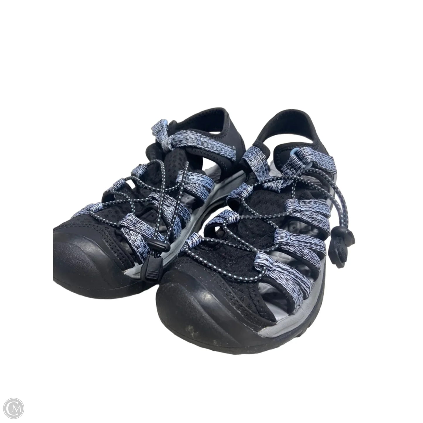 Sandals Sport By Clothes Mentor In Black, Size: 8