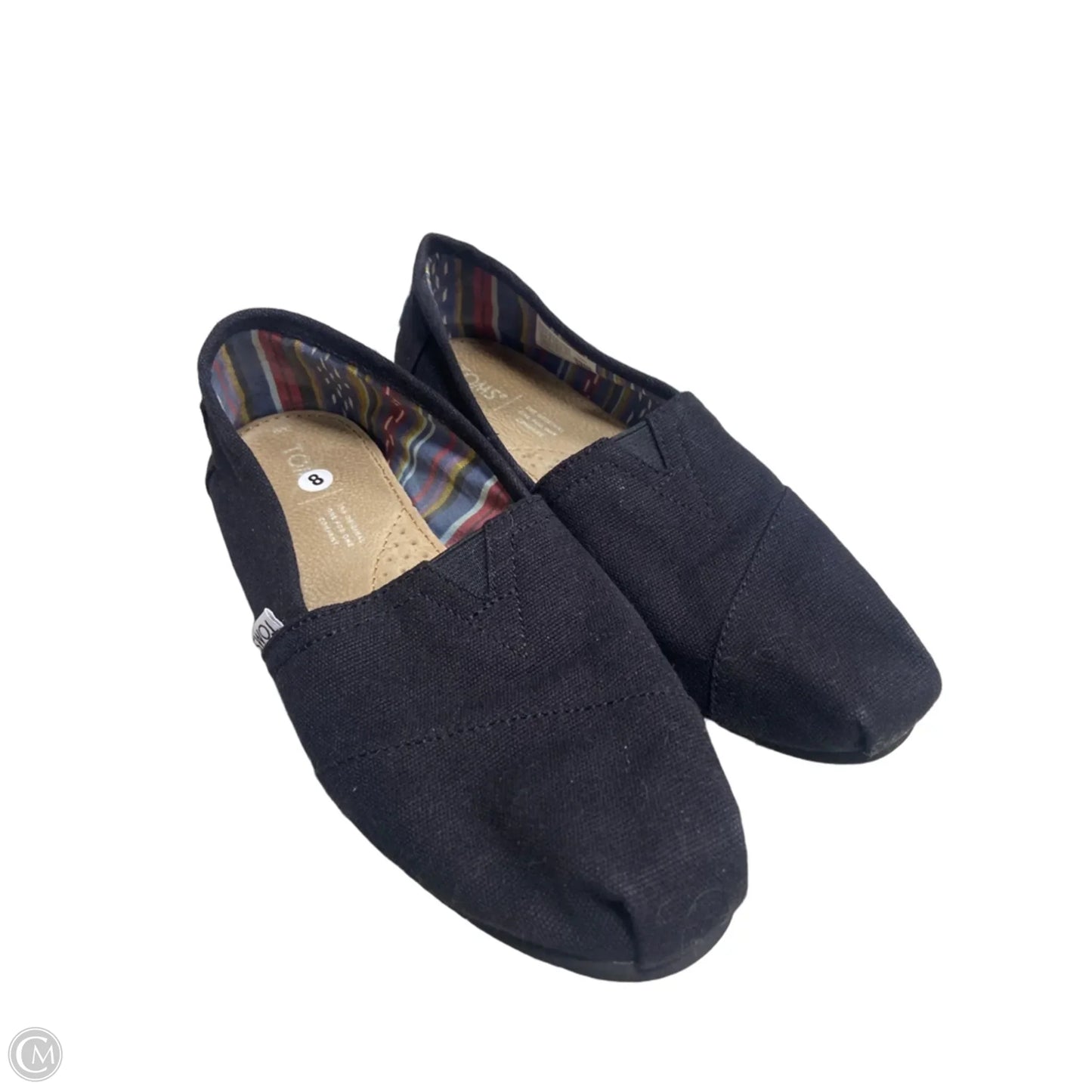 Shoes Flats By Toms In Black, Size: 8