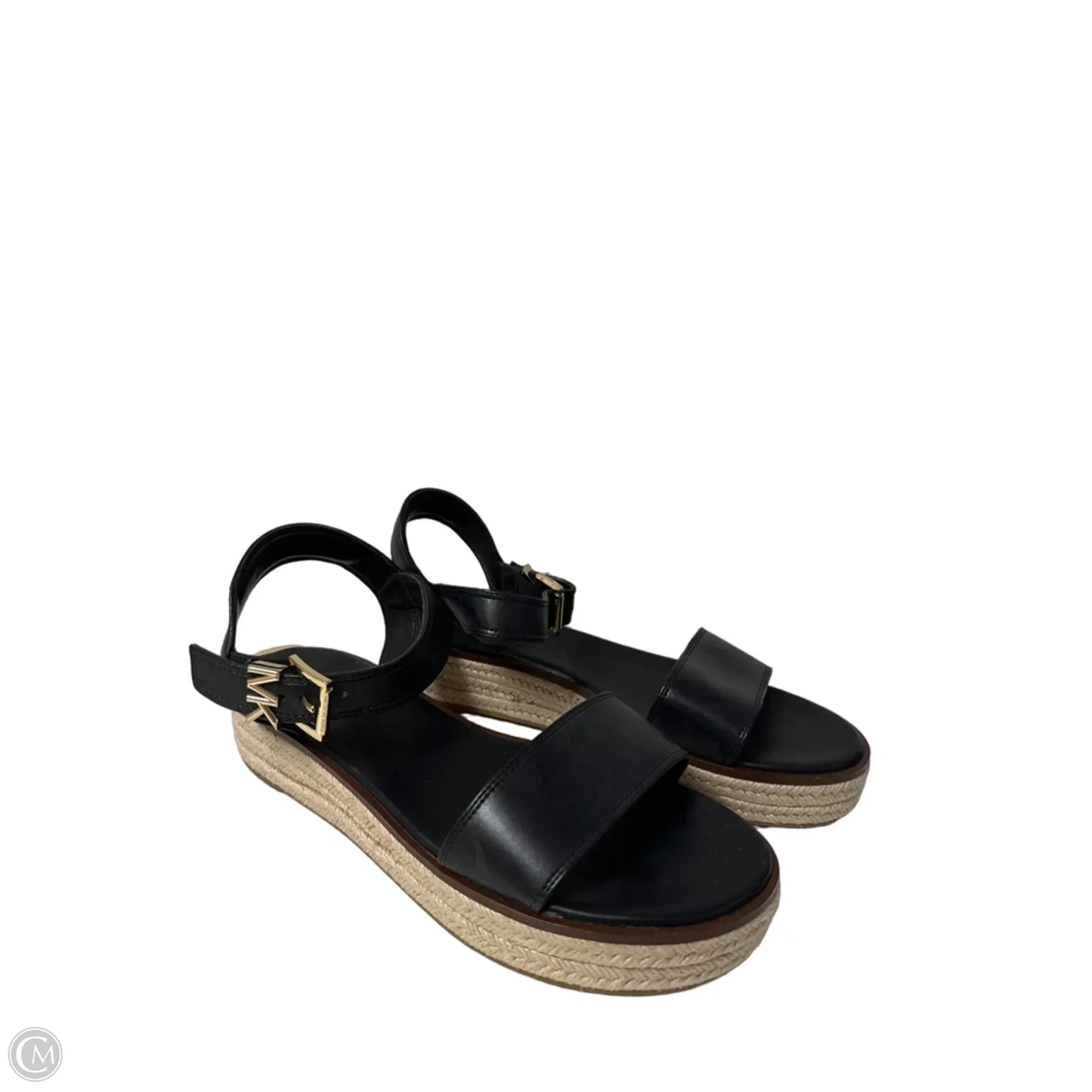 Sandals Flats By Michael By Michael Kors In Black, Size: 10