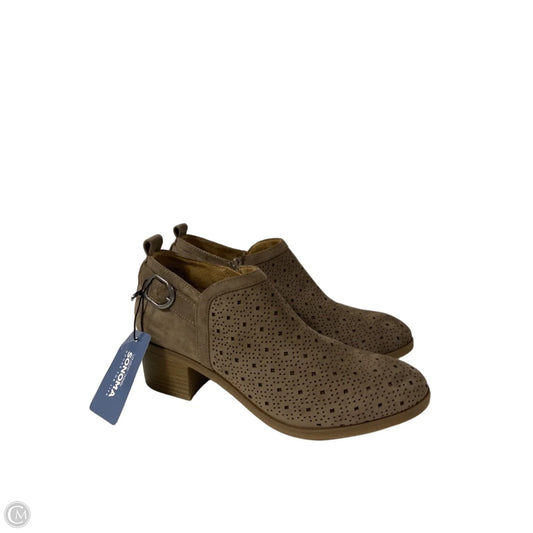Boots Ankle Heels By Sonoma In Taupe, Size: 9