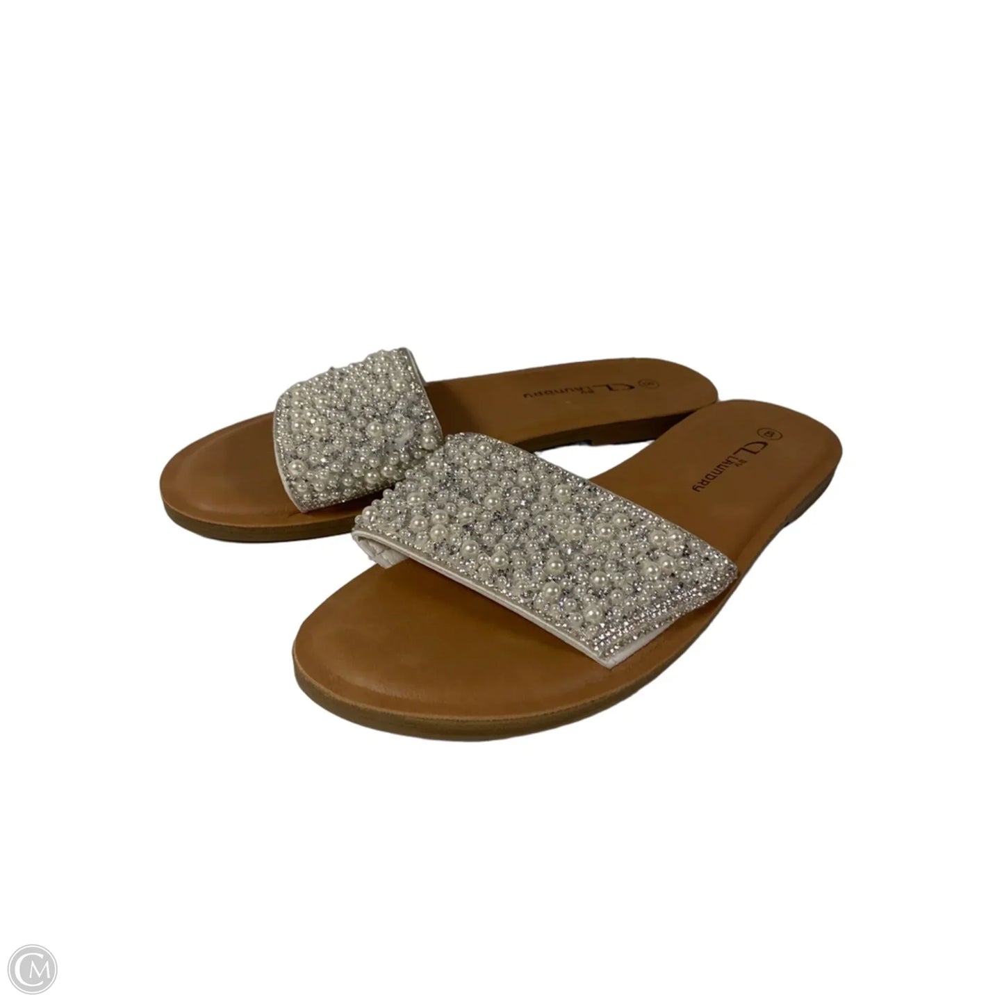 Sandals Flats By Cl By Chinese Laundry In Silver, Size: 8