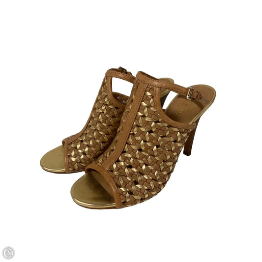 Sandals Designer By Coach In Tan, Size: 8