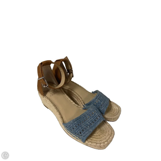 Sandals Heels Wedge By Vince Camuto In Blue, Size: 8