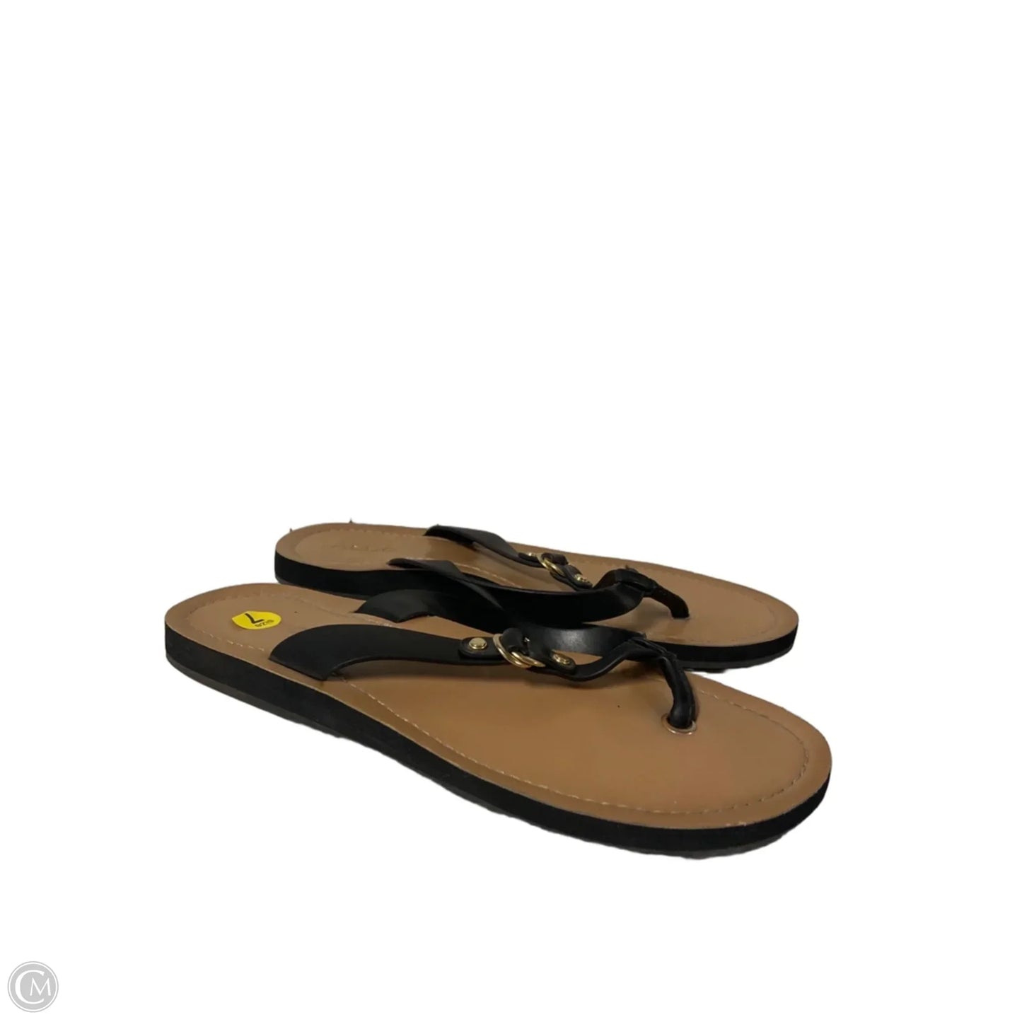 Sandals Flip Flops By Aldo In Black, Size: 7