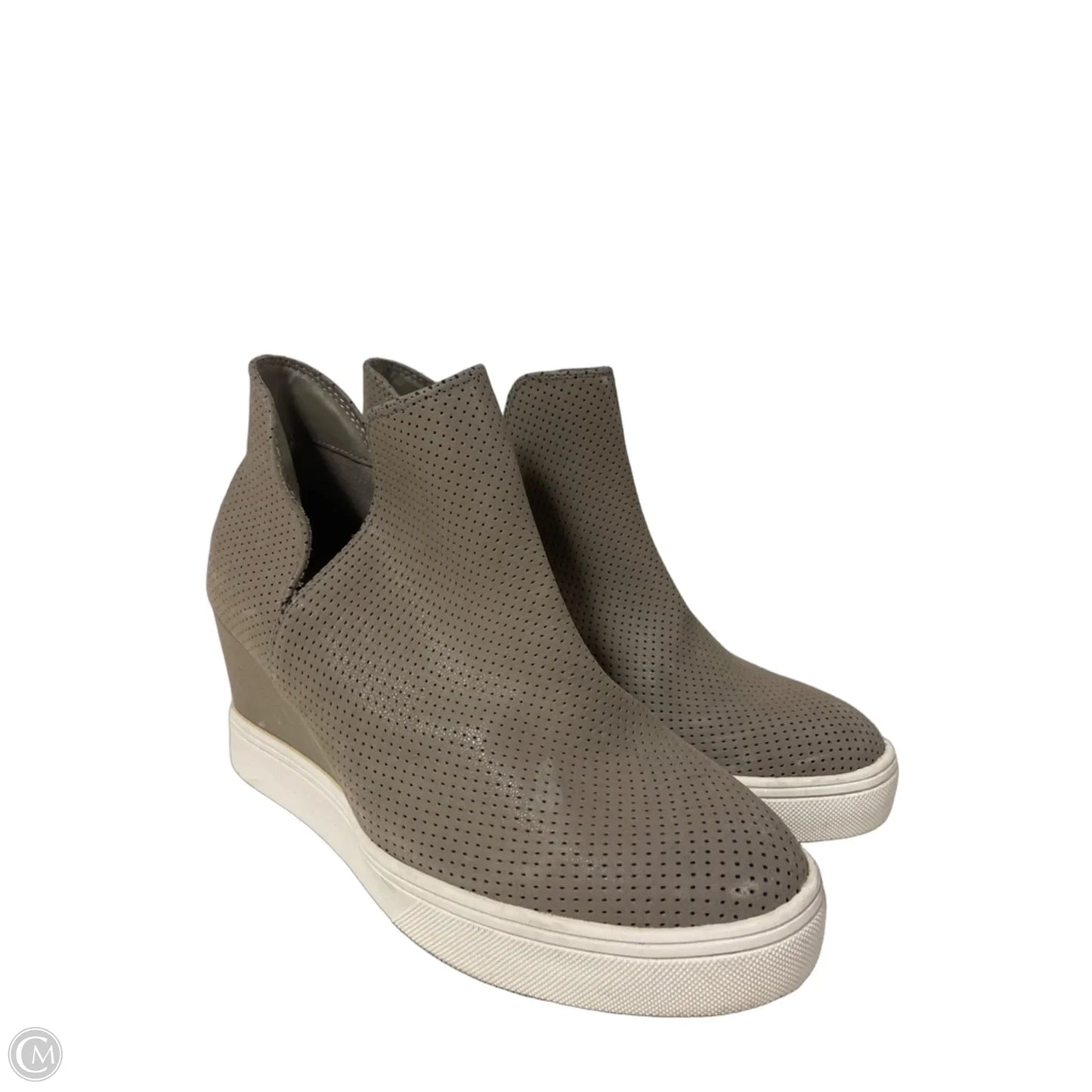 Boots Ankle Heels By Glam In Grey, Size: 7