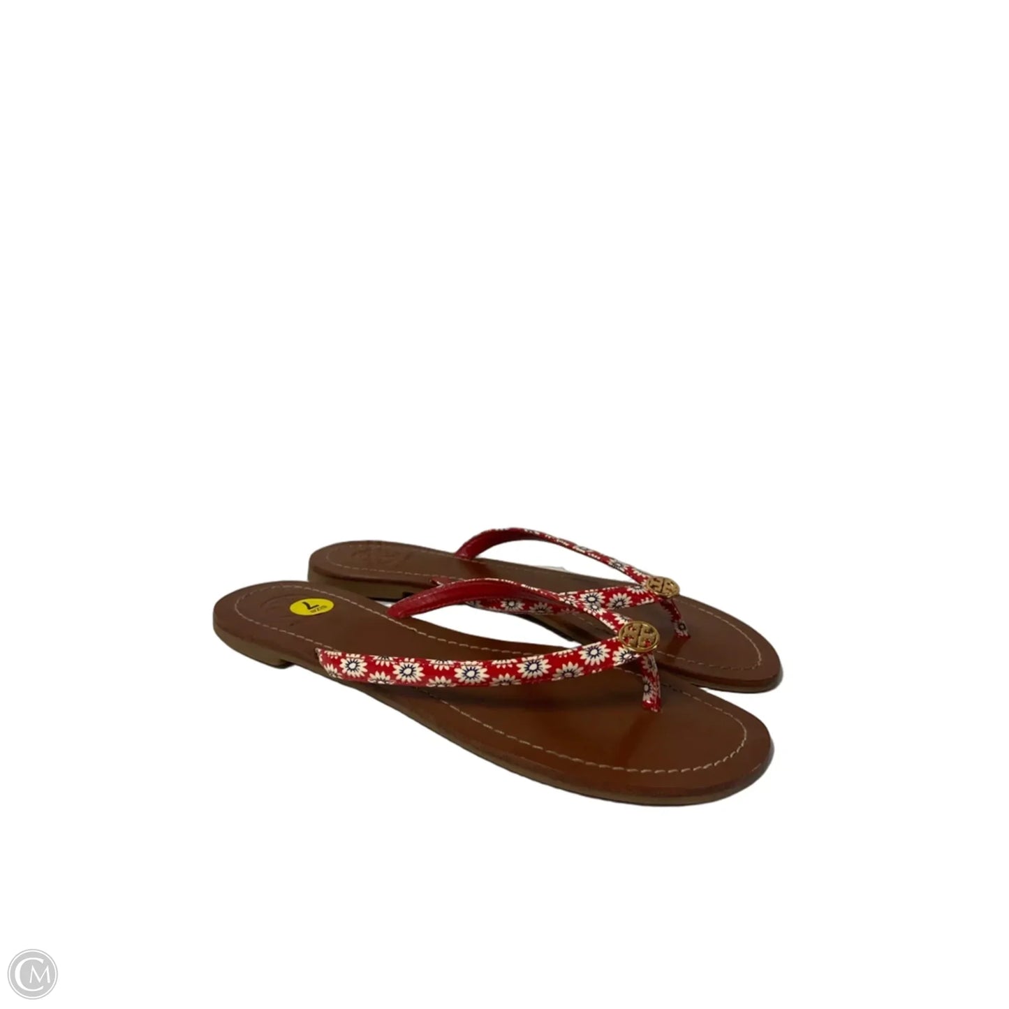Sandals Designer By Tory Burch In Red, Size: 7