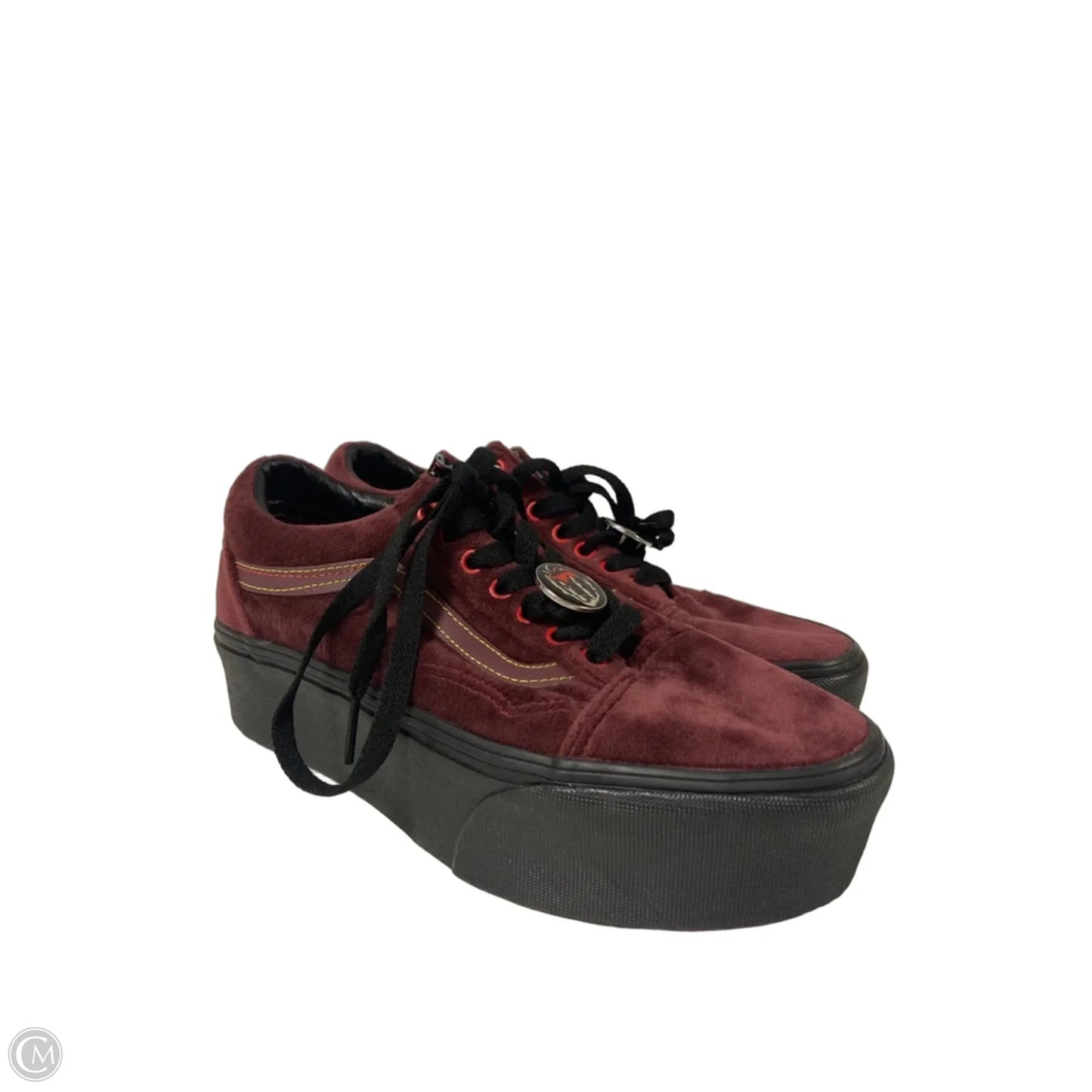 Shoes Sneakers By Vans In Maroon, Size: 8