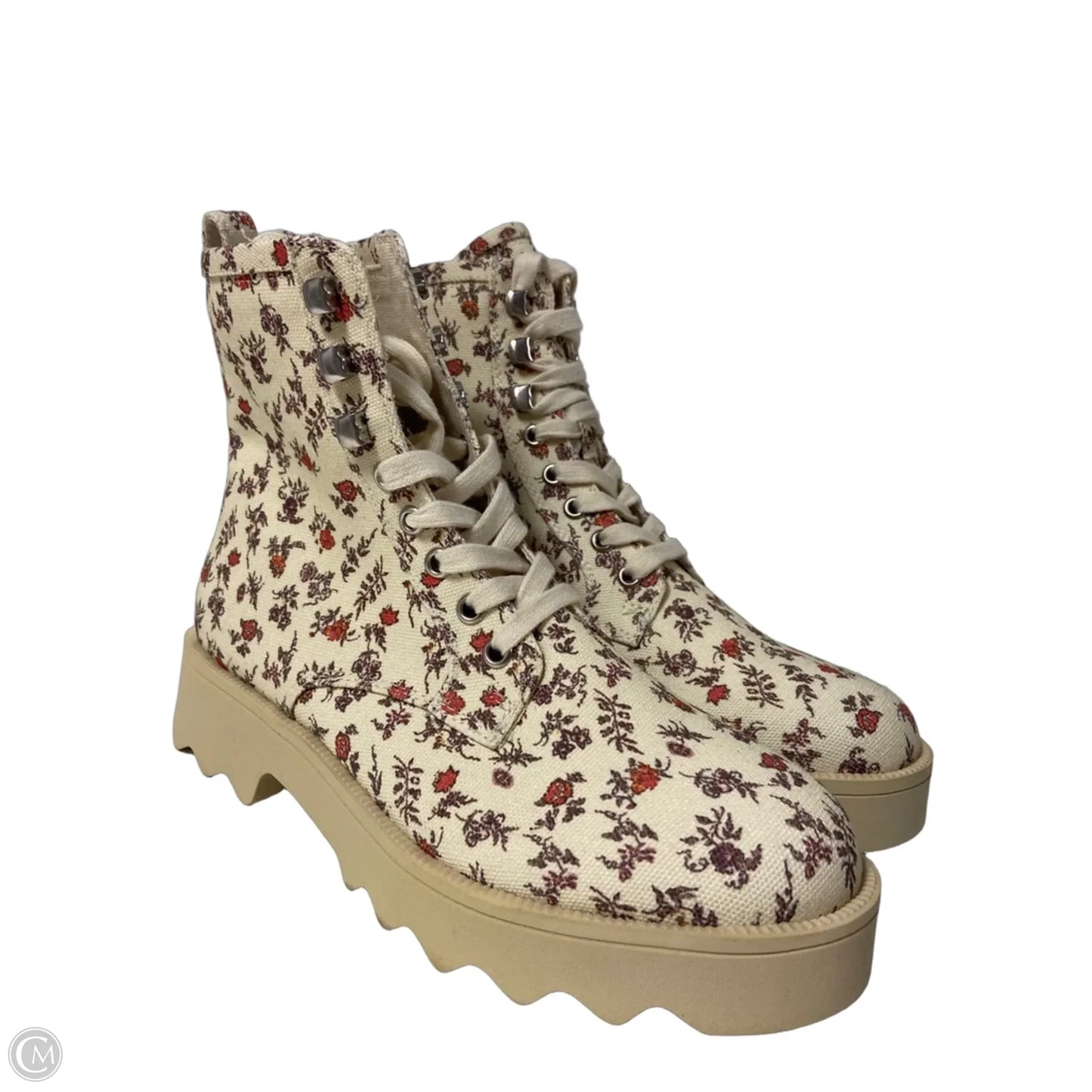 Boots Combat By Aerosoles In Floral Print, Size: 8