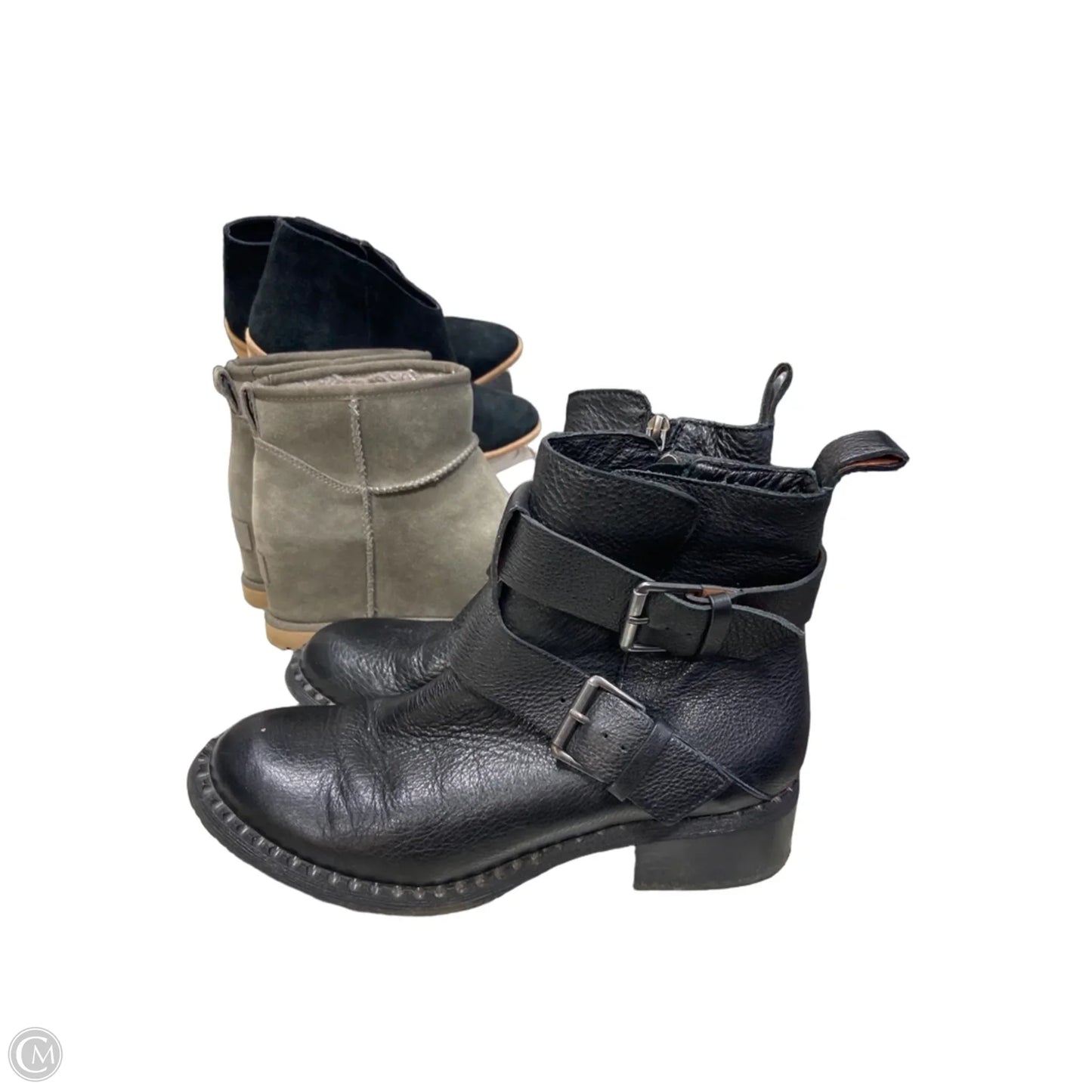 Boots Ankle Flats By Gentle Souls In Black, Size: 7
