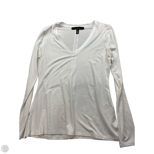 Top Long Sleeve By White House Black Market In White, Size: Xs
