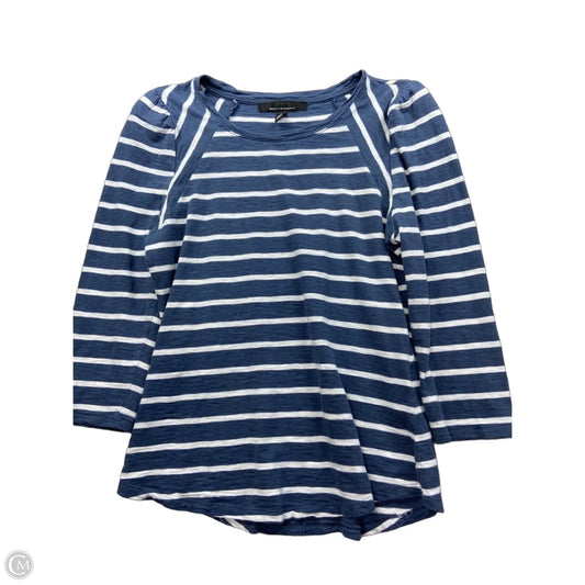 Top Long Sleeve By White House Black Market In Striped Pattern, Size: S