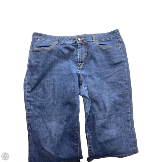 Jeans Boot Cut By Clothes Mentor In Blue Denim, Size: 16