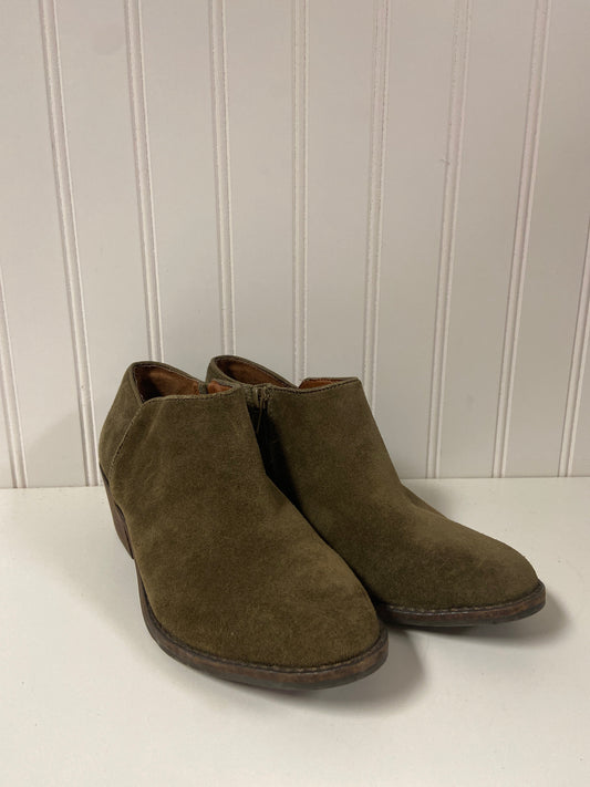 Green Boots Ankle Heels Lucky Brand, Size 5.5