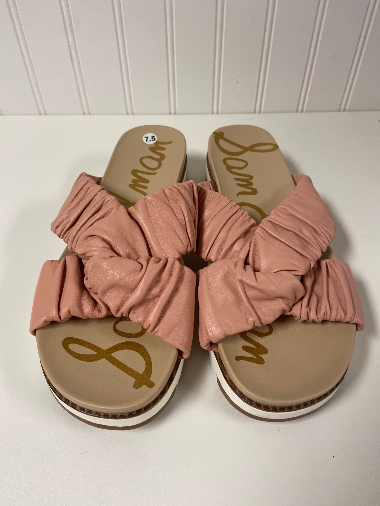 Pink Sandals Designer Sam Edelman, Size 7.5