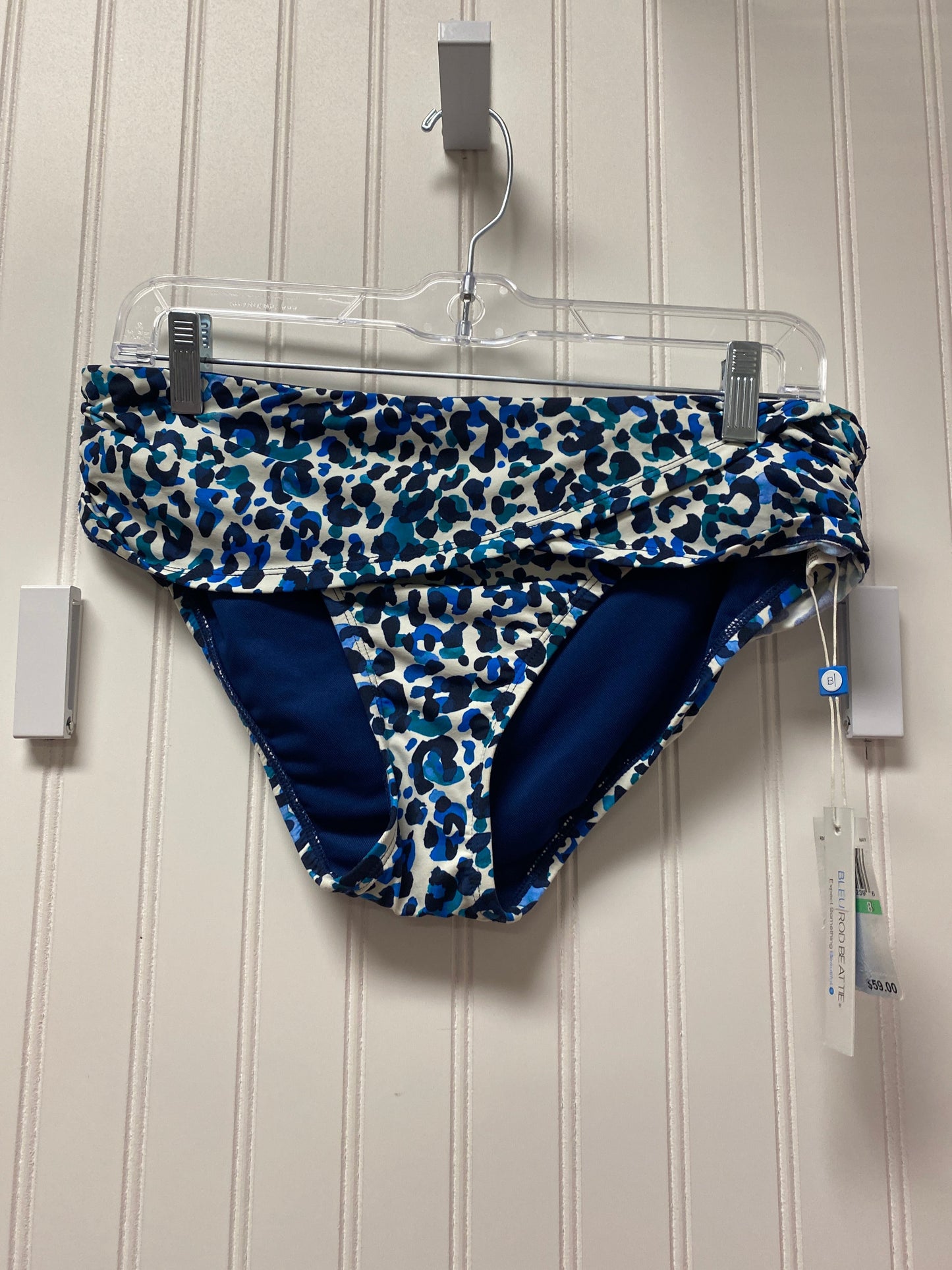 Animal Print Swimsuit Bottom Bleu, Size M