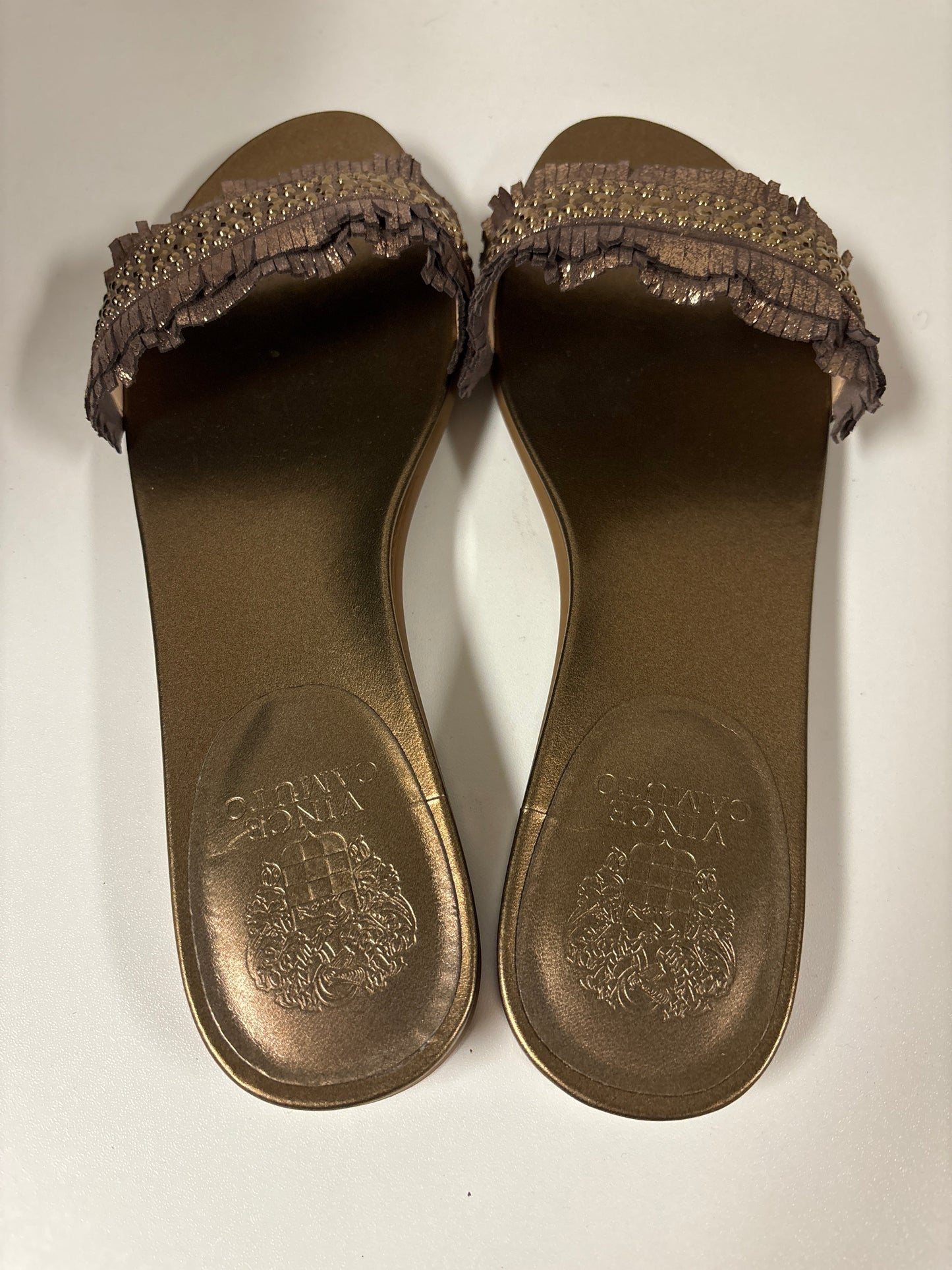 Bronze Sandals Flats Vince Camuto, Size 10