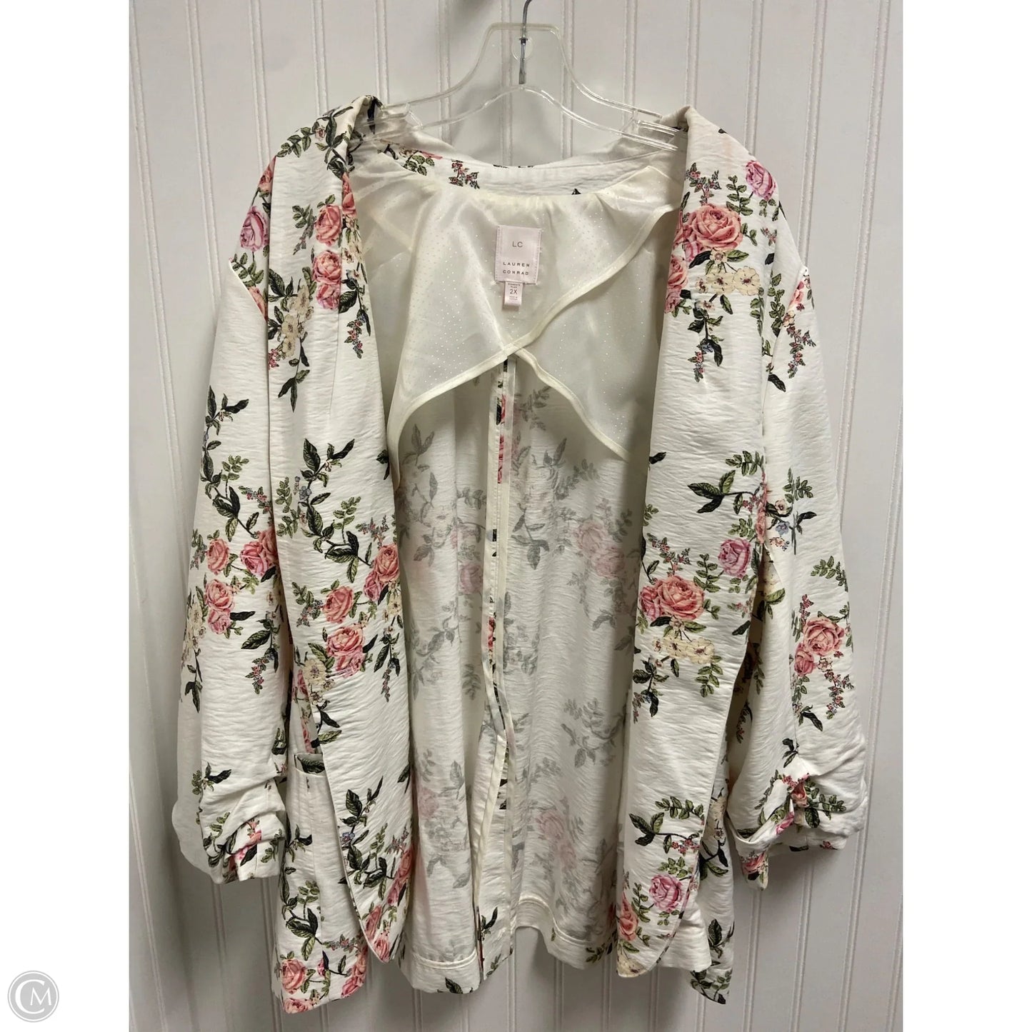 Blazer By Lc Lauren Conrad In White, Size: 2x