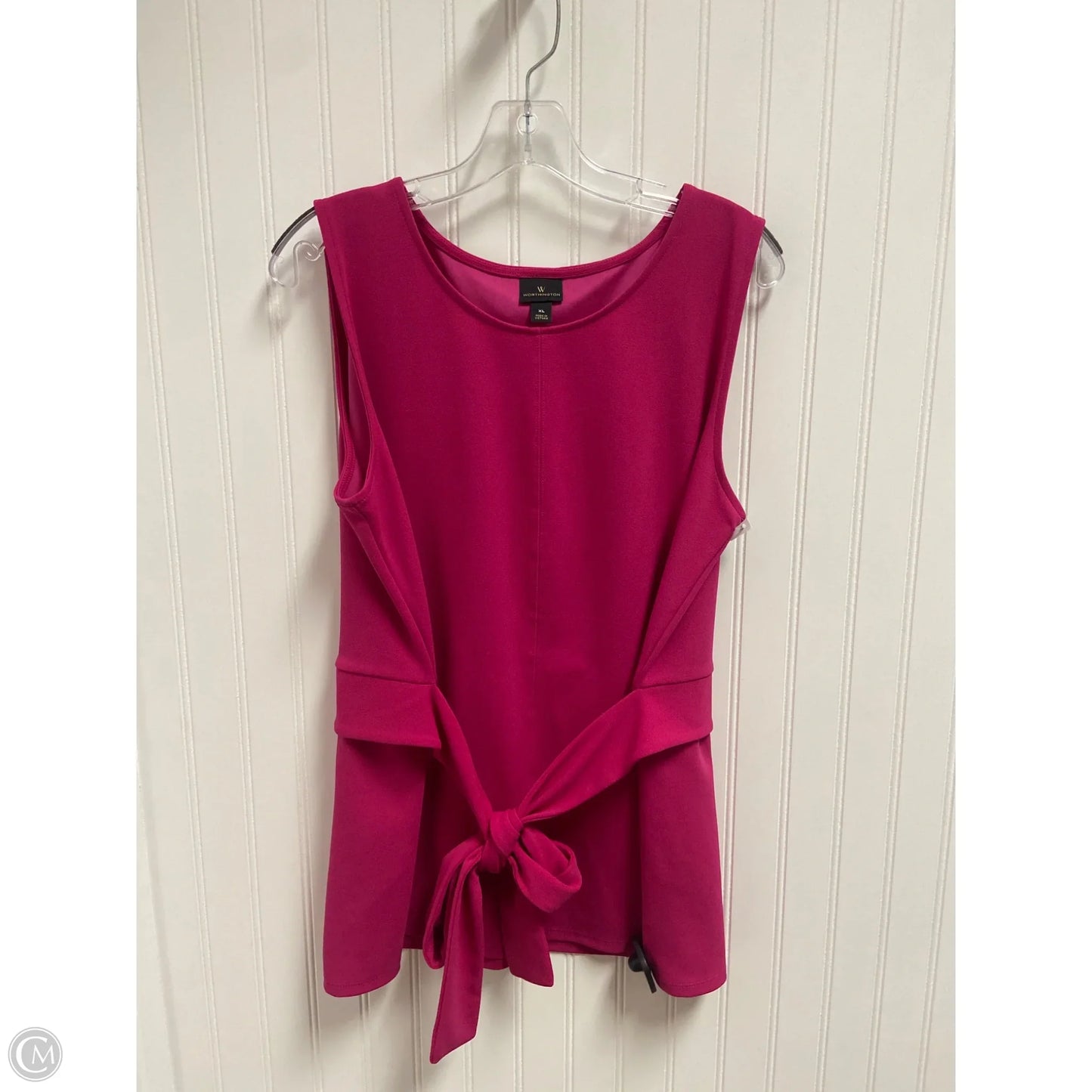 Top Sleeveless By Worthington In Pink, Size: Xl