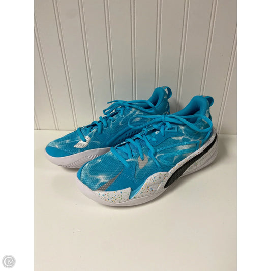 Shoes Athletic By Puma In Blue & White, Size: 8