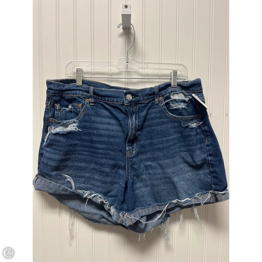 Shorts By American Eagle In Blue Denim, Size: 16